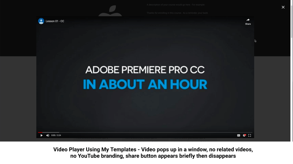 Course Delivery Template Player